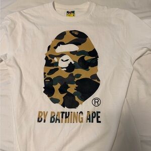 Bape White Tee